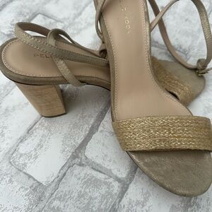 Pelle Moda Tan Block Heel Sandals